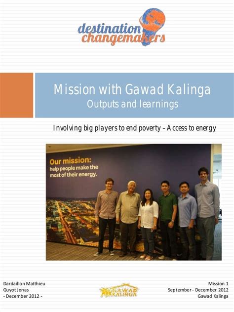 Gawad Kalinga’s Vision and Mission 2050: Building capacity, .